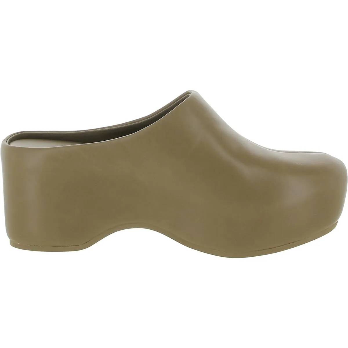 Vince Womens Isa Clog Faux Leather Casual Clogs