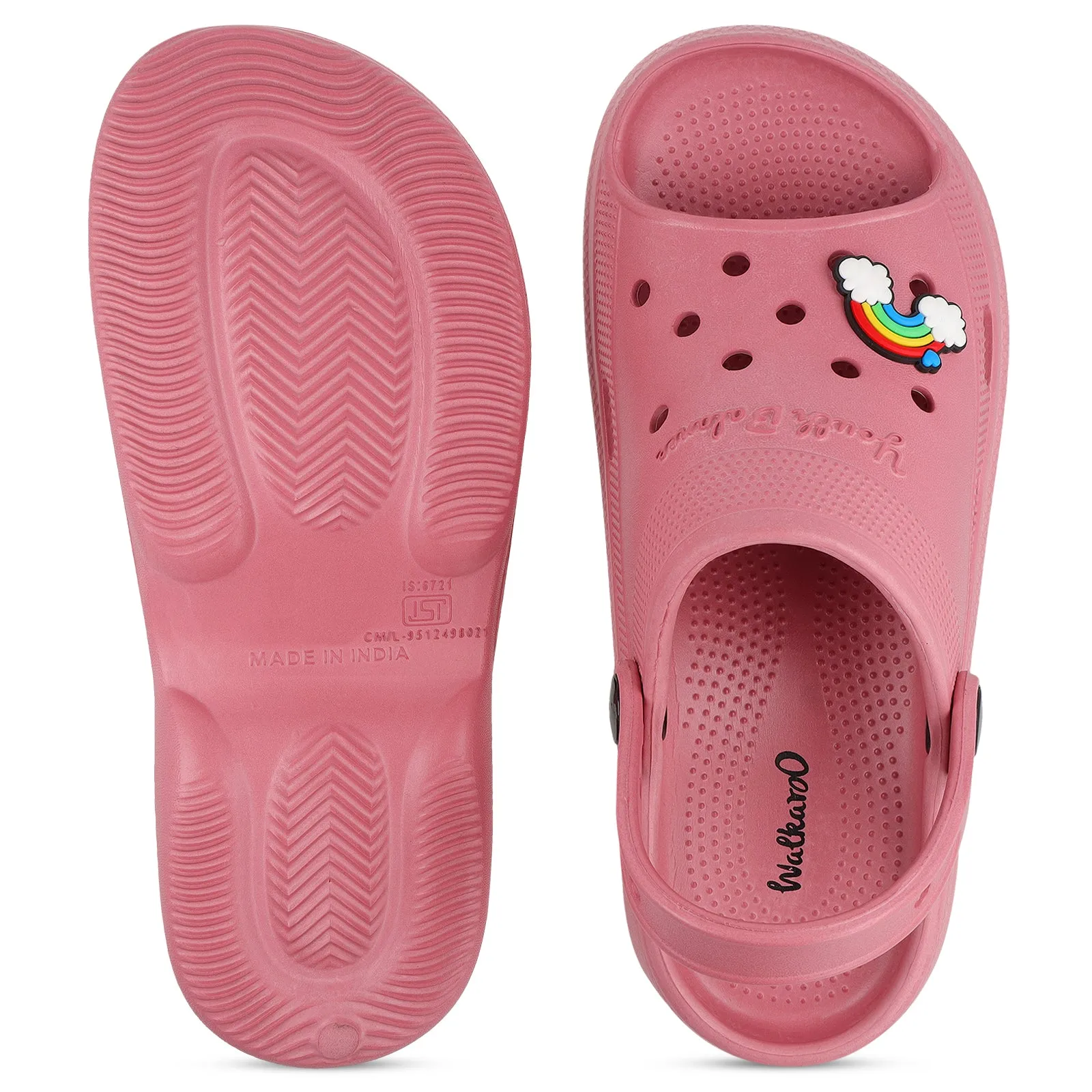 Walkaroo Women's Clogs  - WC8937 Dark Peach
