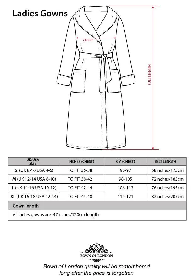 Women's Hooded Nua Cotton Dressing Gown - Pale Grey