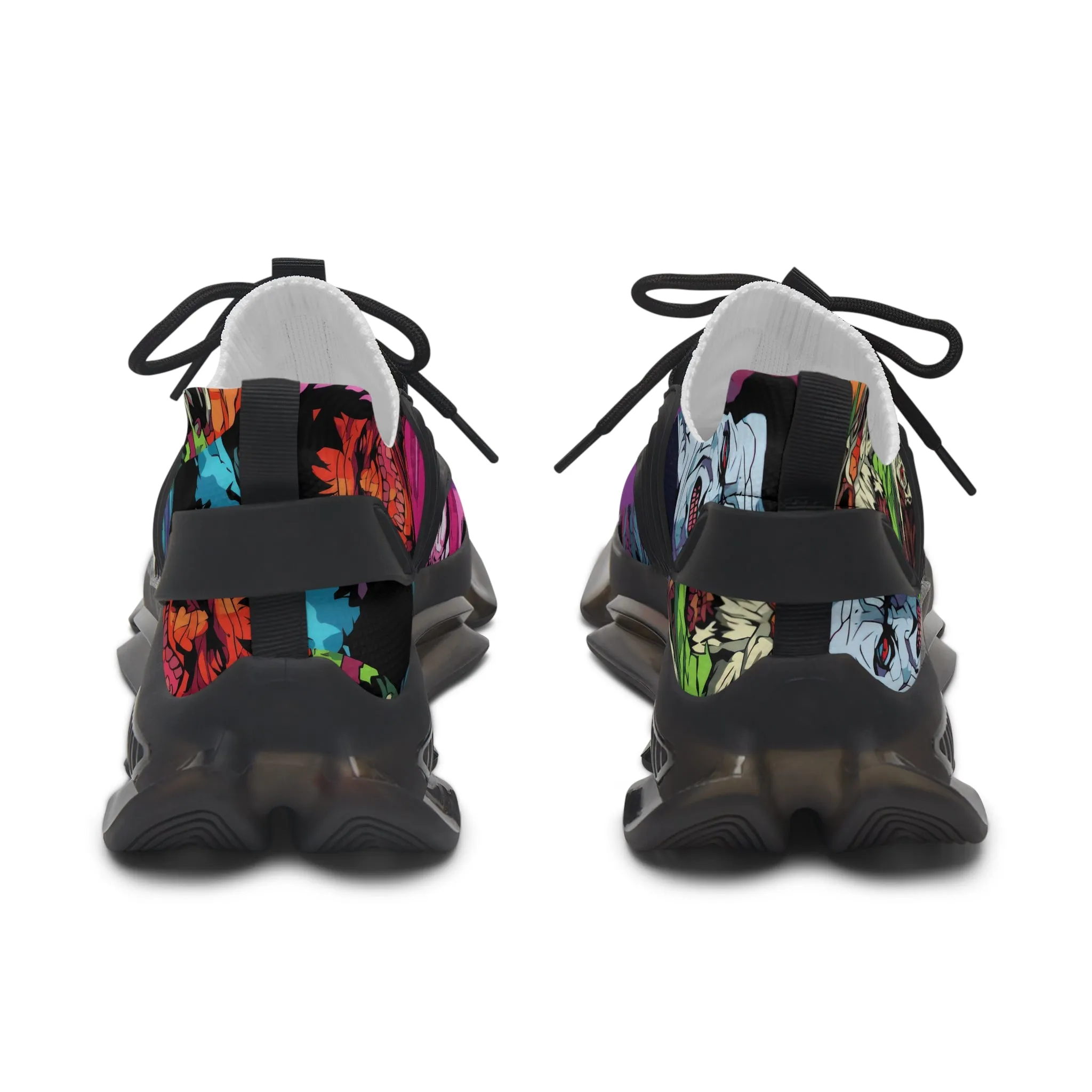 Women's Mesh Sneakers - Spooky Monsters Anime Beta